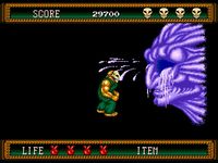 une photo d'Ã©cran de Splatterhouse 2 sur Sega Megadrive